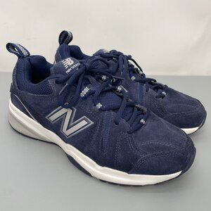 New Balance 608 v5 Sneakers Shoes Training Running Suede Leather Blue Mens 6.5